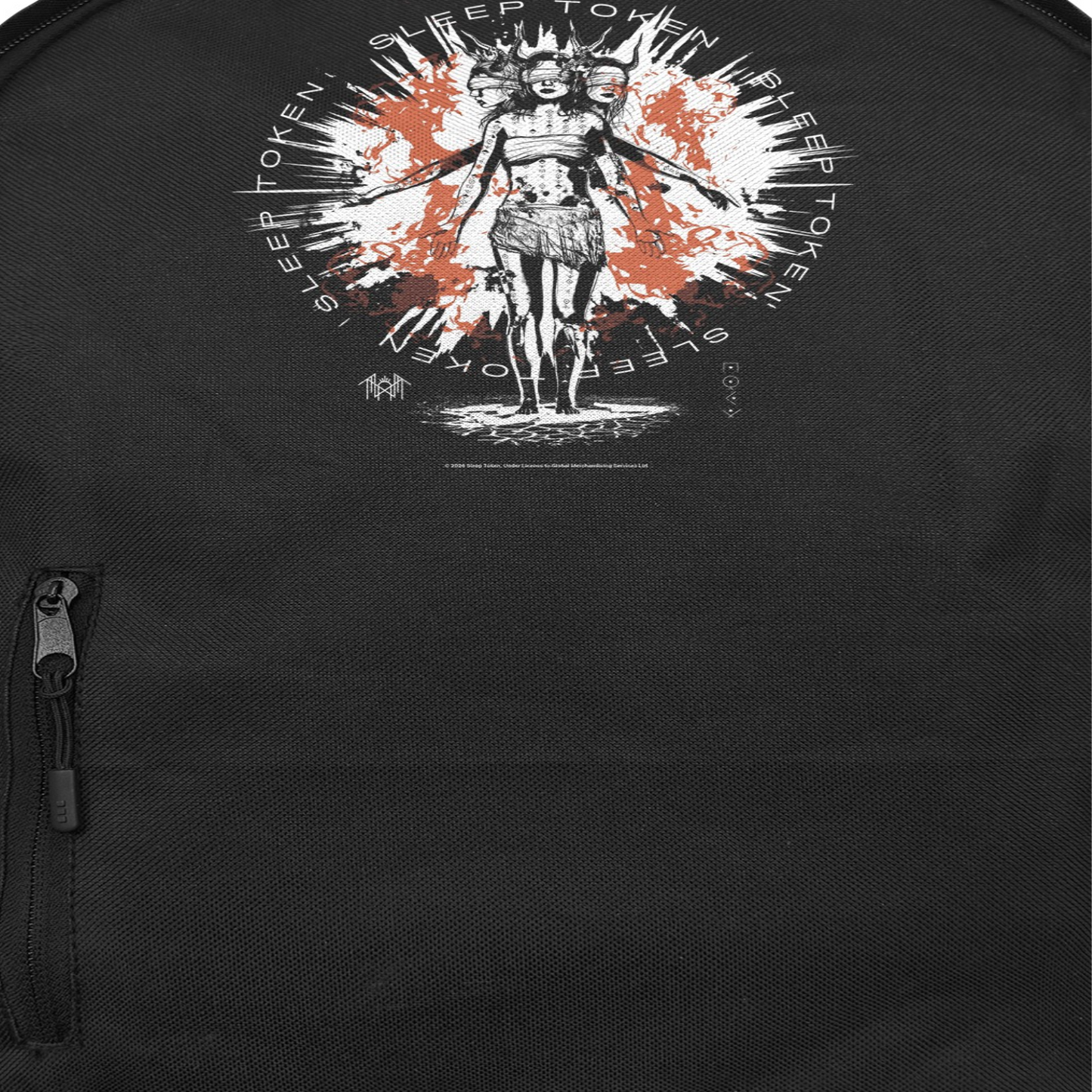 Sleep Token Rain Down Backpack Bag Black