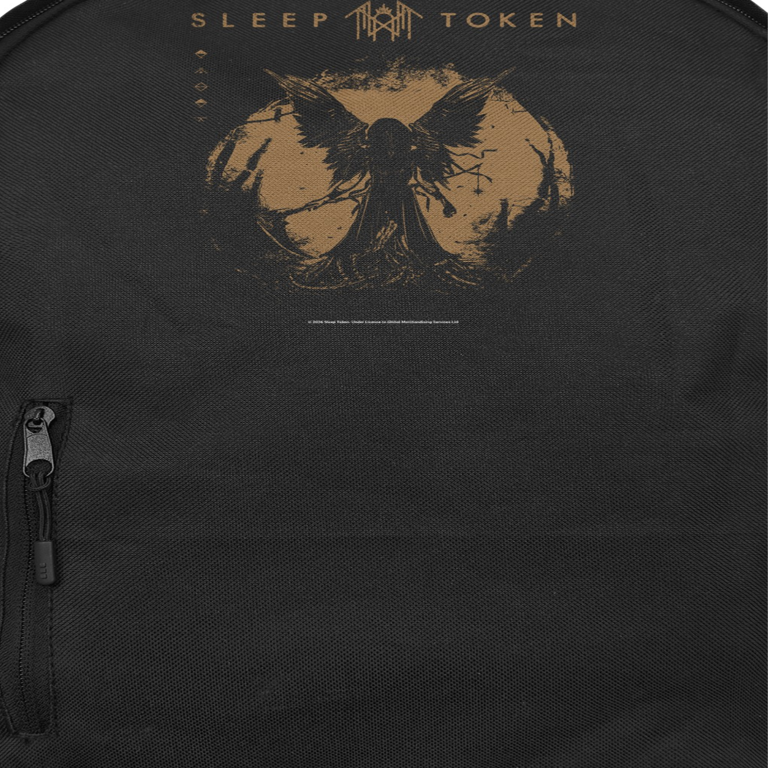 Sleep Token TMBTE Gold Backpack Bag Black