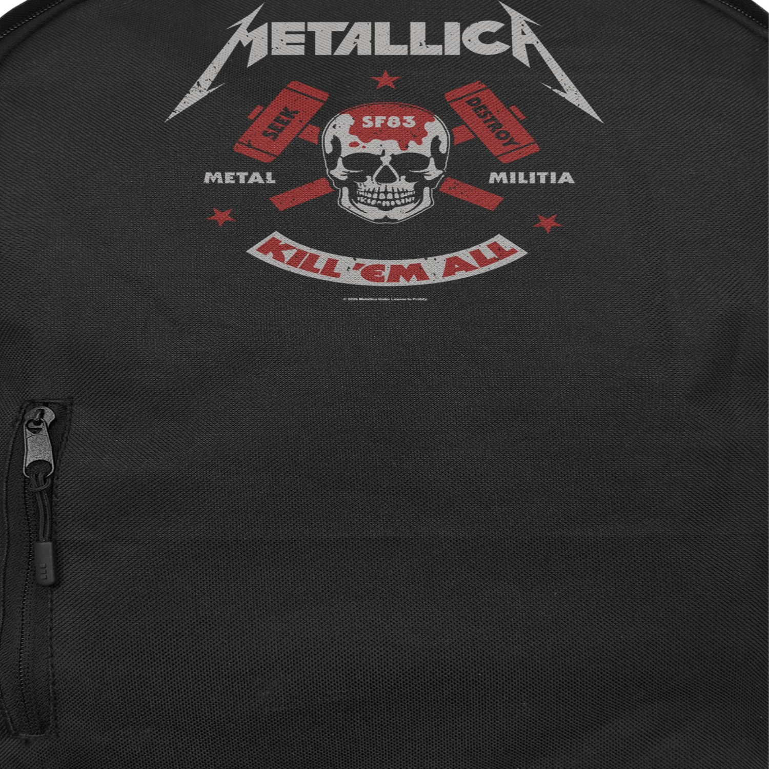 Metallica Kill Em All Backpack Bag Black