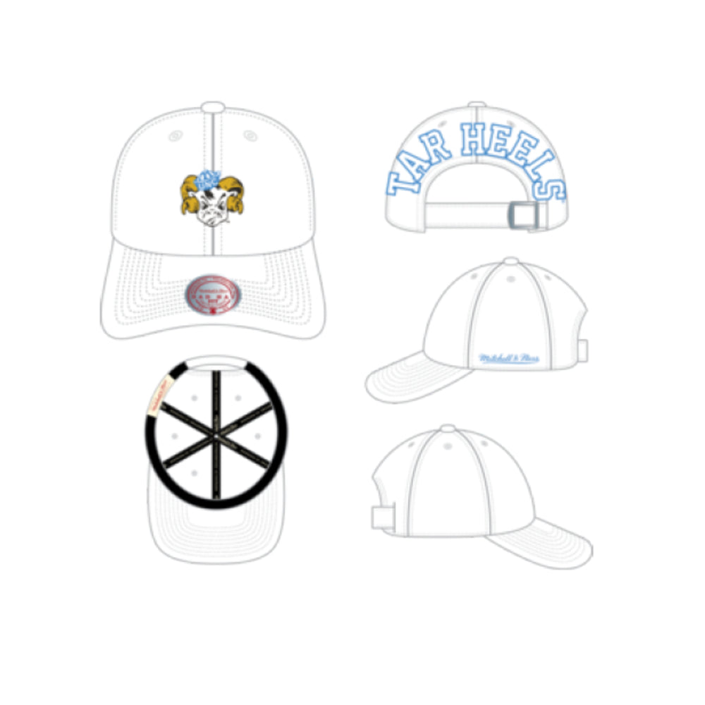 North Carolina Tar Heels  - NCAA Black Burst Strapback Hat