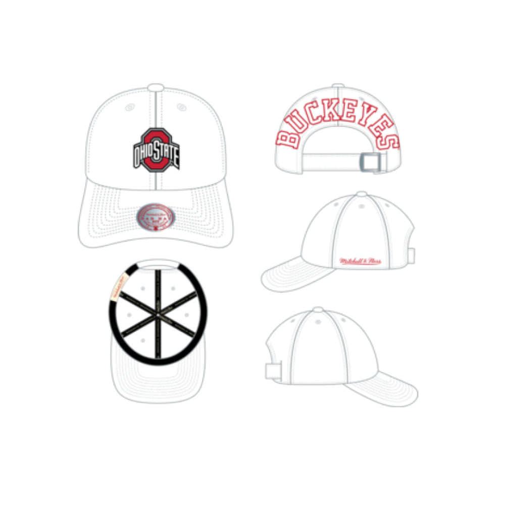 Ohio State Buckeyes - NCAA Black Burst Strapback Hat