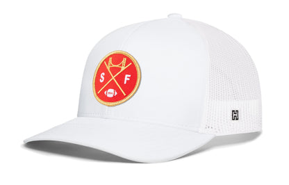 San Francisco Trucker Haka Hat Black SF X Football Snapback