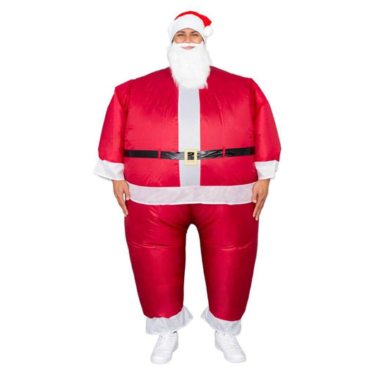 Santa Claus Inflatable Chub Suit® Costume With Beard and Hat