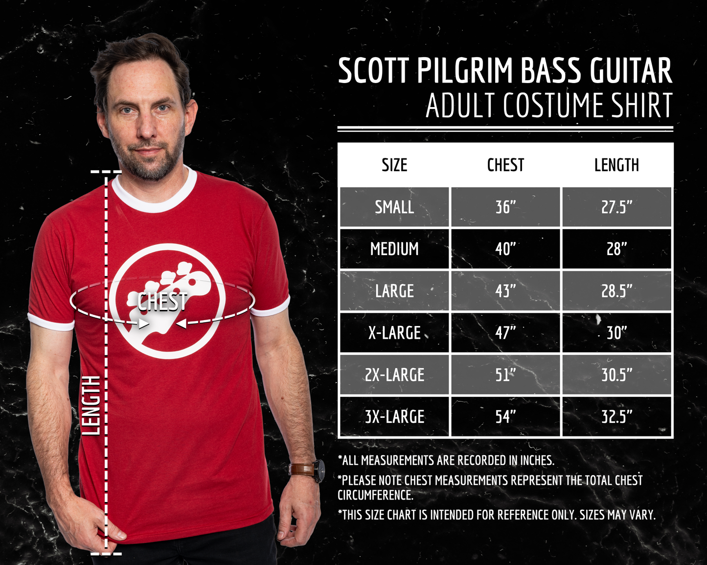 Scott Pilgrim vs. The World Rock Band Bass Guitar T Shirt
