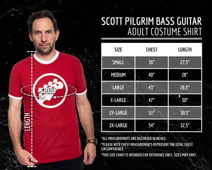 Scott Pilgrim vs. The World Rock Band Bass Guitar T Shirt