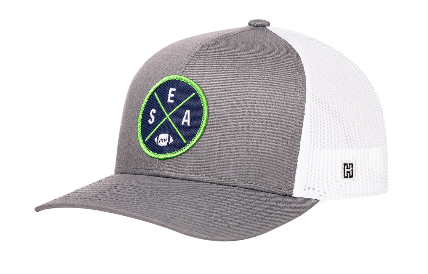 Seattle Trucker Haka Hat Black SEA X Football Snapback