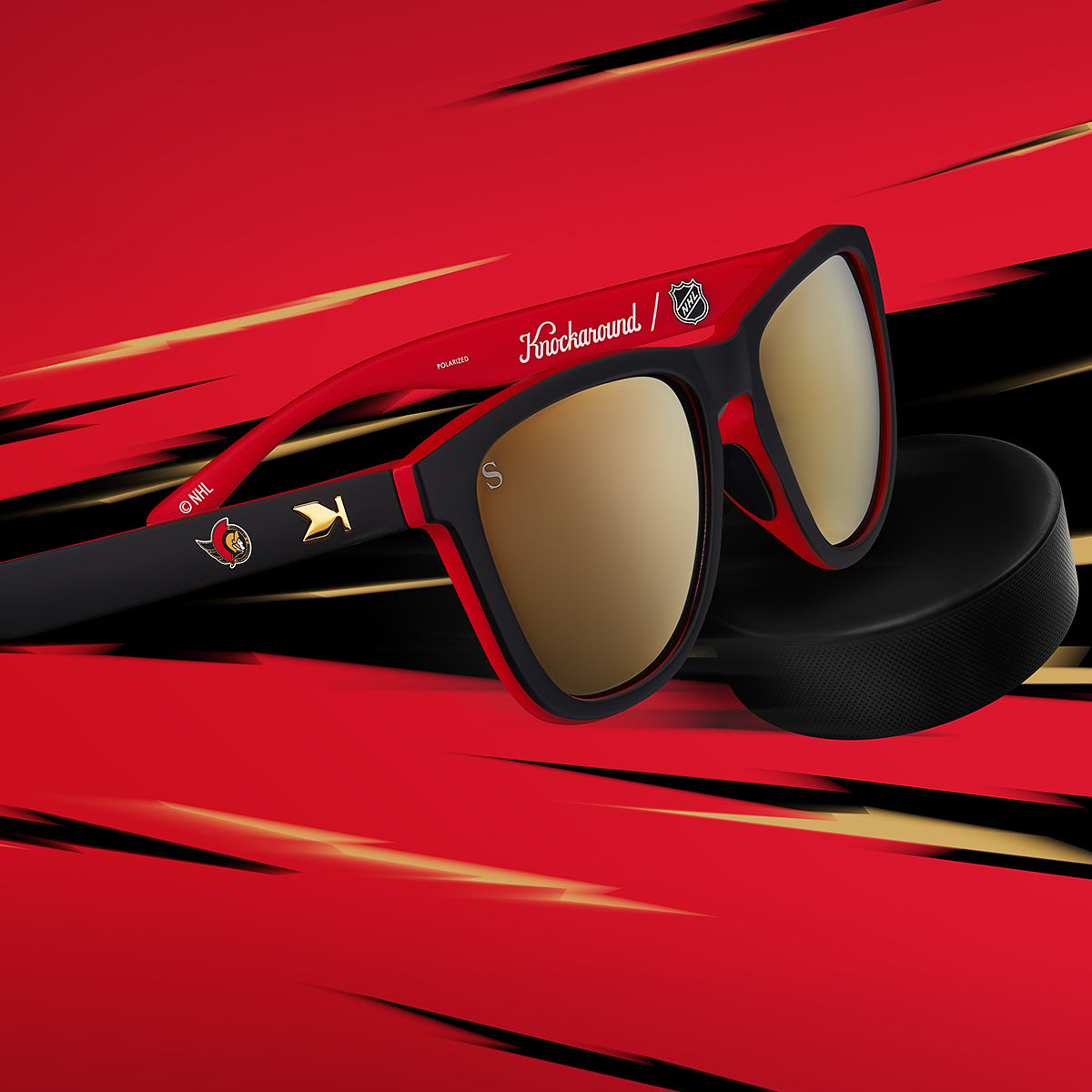 Ottawa Senators Officially Licensed Knockaround Sunglasses