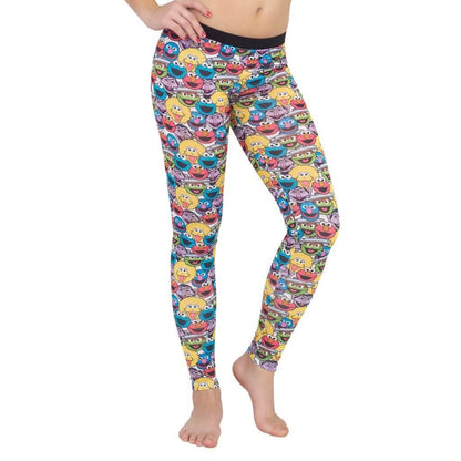 Sesame Street Character Heads Leggings