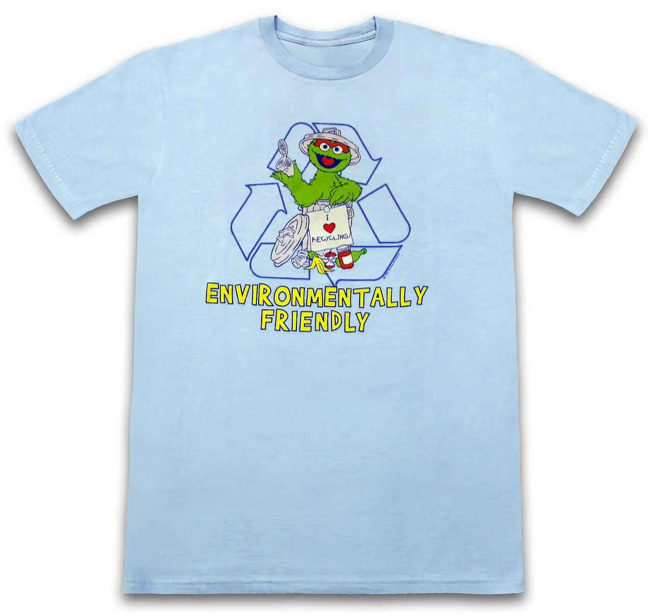 Sesame Street Oscar the Grouch "Environmentally Friendly" T Shirt
