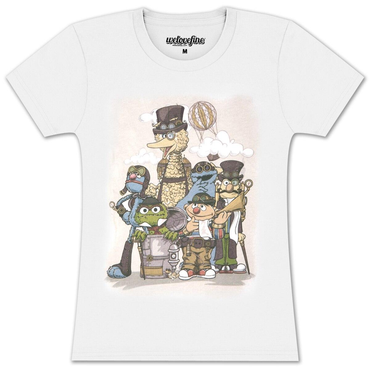 Sesame Street Steampunk Characters T Shirt