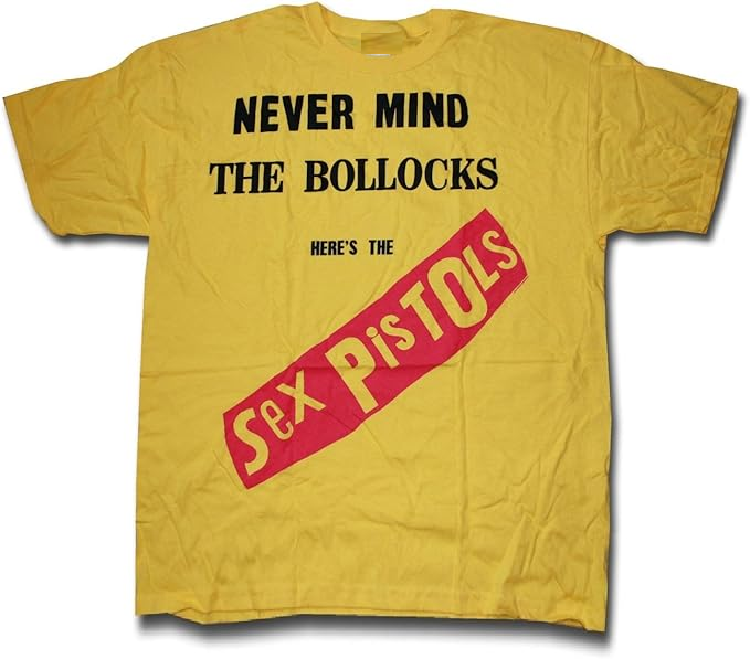Sex Pistols Never Mind The Bollocks Mens T Shirt Yellow