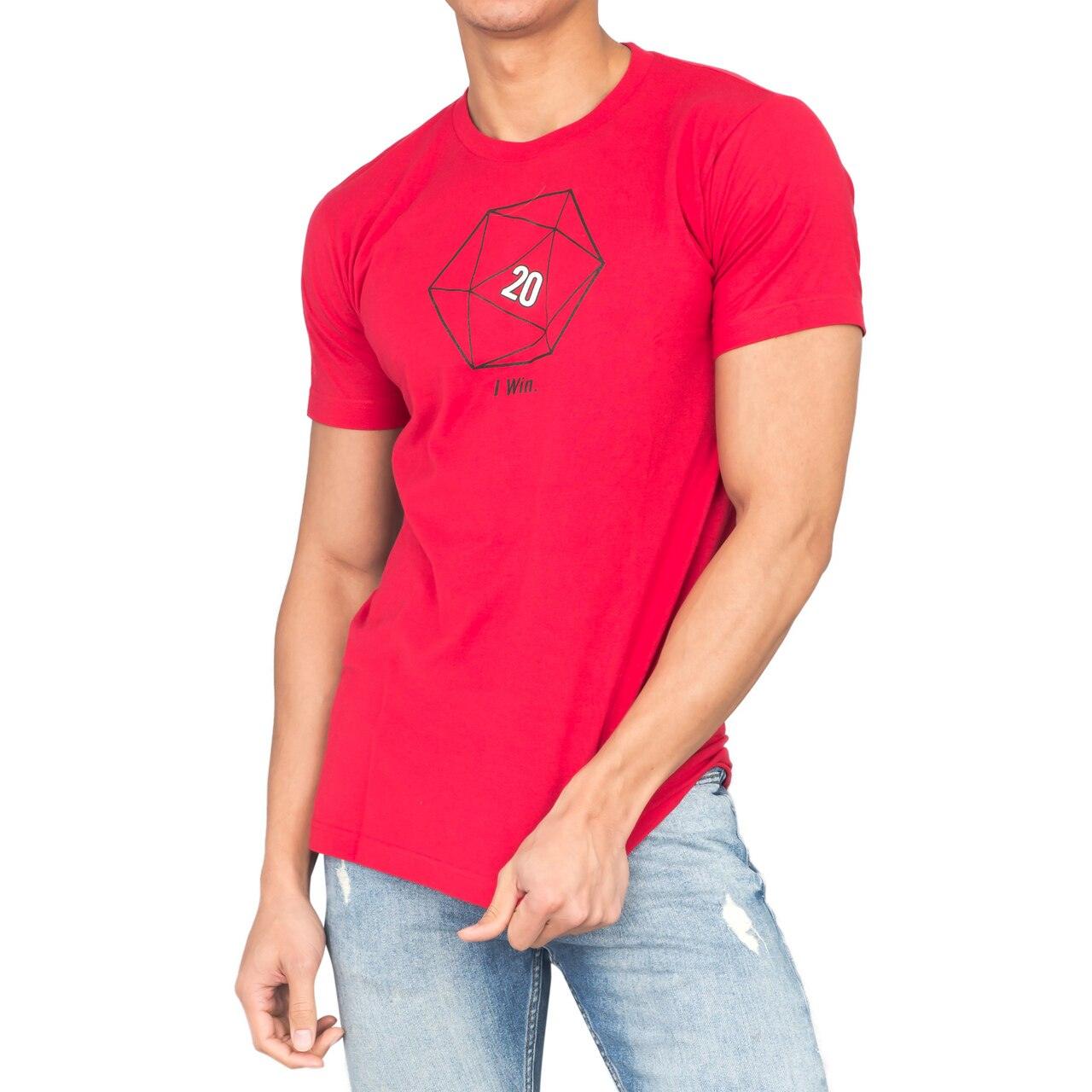 Sheldon Cooper 20 Sided Dice D20 Adult Red T Shirt
