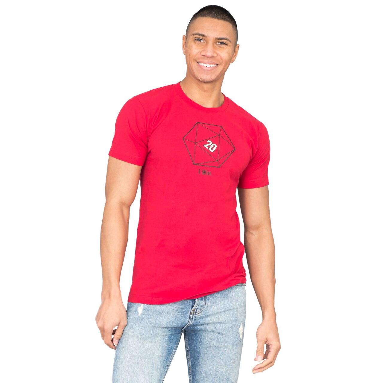 Sheldon Cooper 20 Sided Dice D20 Adult Red T Shirt