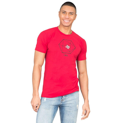 Sheldon Cooper 20 Sided Dice D20 Adult Red T Shirt