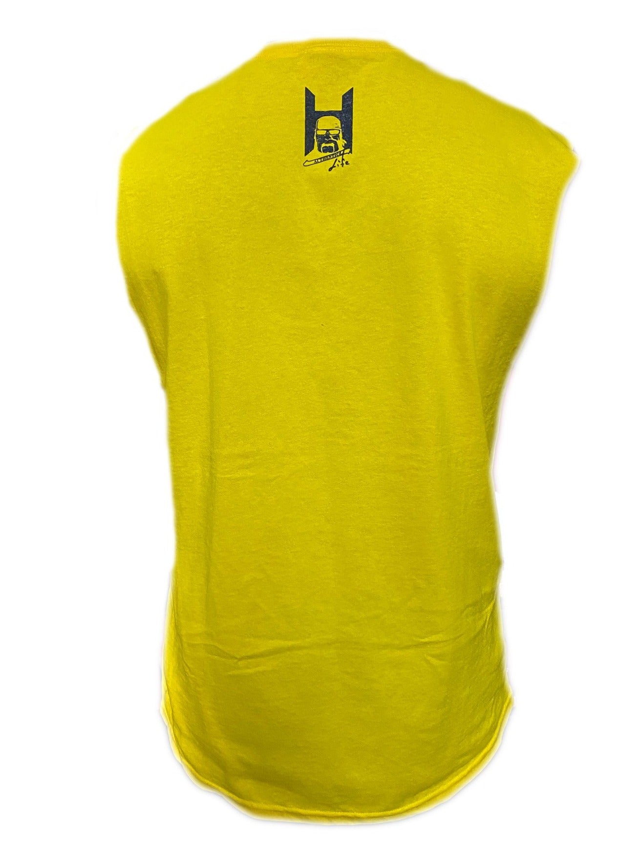 Hulk Hogan Hulkster Cut Off Tank Top Sleeveless T Shirt Yellow