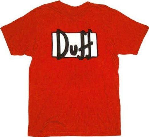 Simpsons Duff Beer Red T Shirt