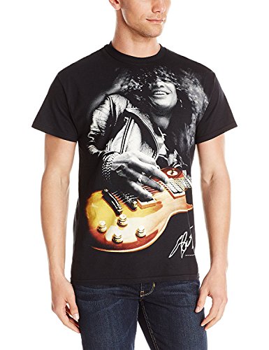 Guns n Roses Slash Guitar with Color Officially Licensed Mens T Shirt Black