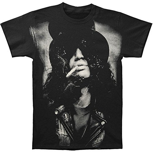 Guns n Roses Slash Guitar with Color Officially Licensed Mens T Shirt Black
