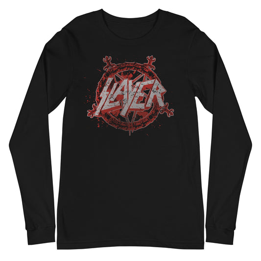 Slayer - Drip Logo Long Sleeve Shirt