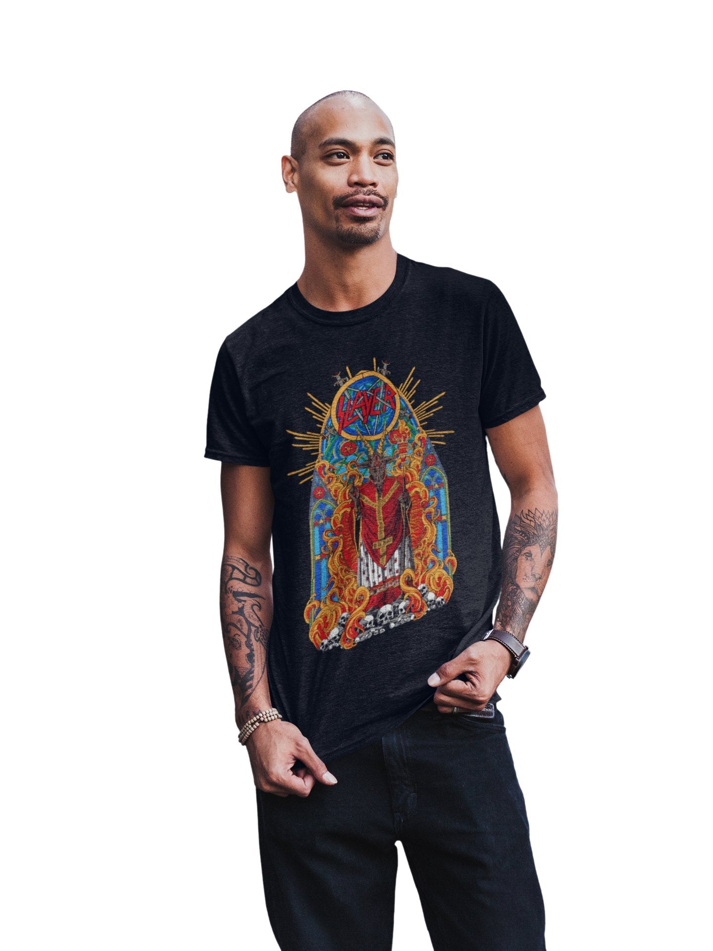 Slayer - Chapel Jumbo Print T Shirt
