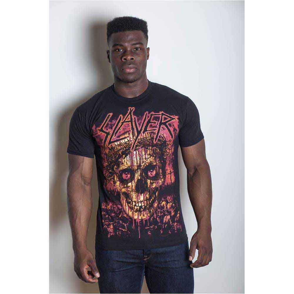 SLAYER Crowned Skull Mens T Shirt