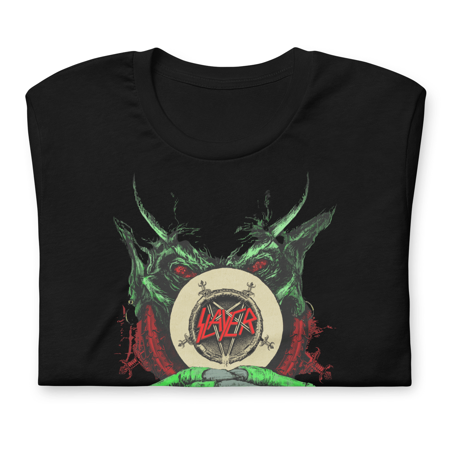 Slayer - Demon Hands Vintage Jumbo Print T Shirt