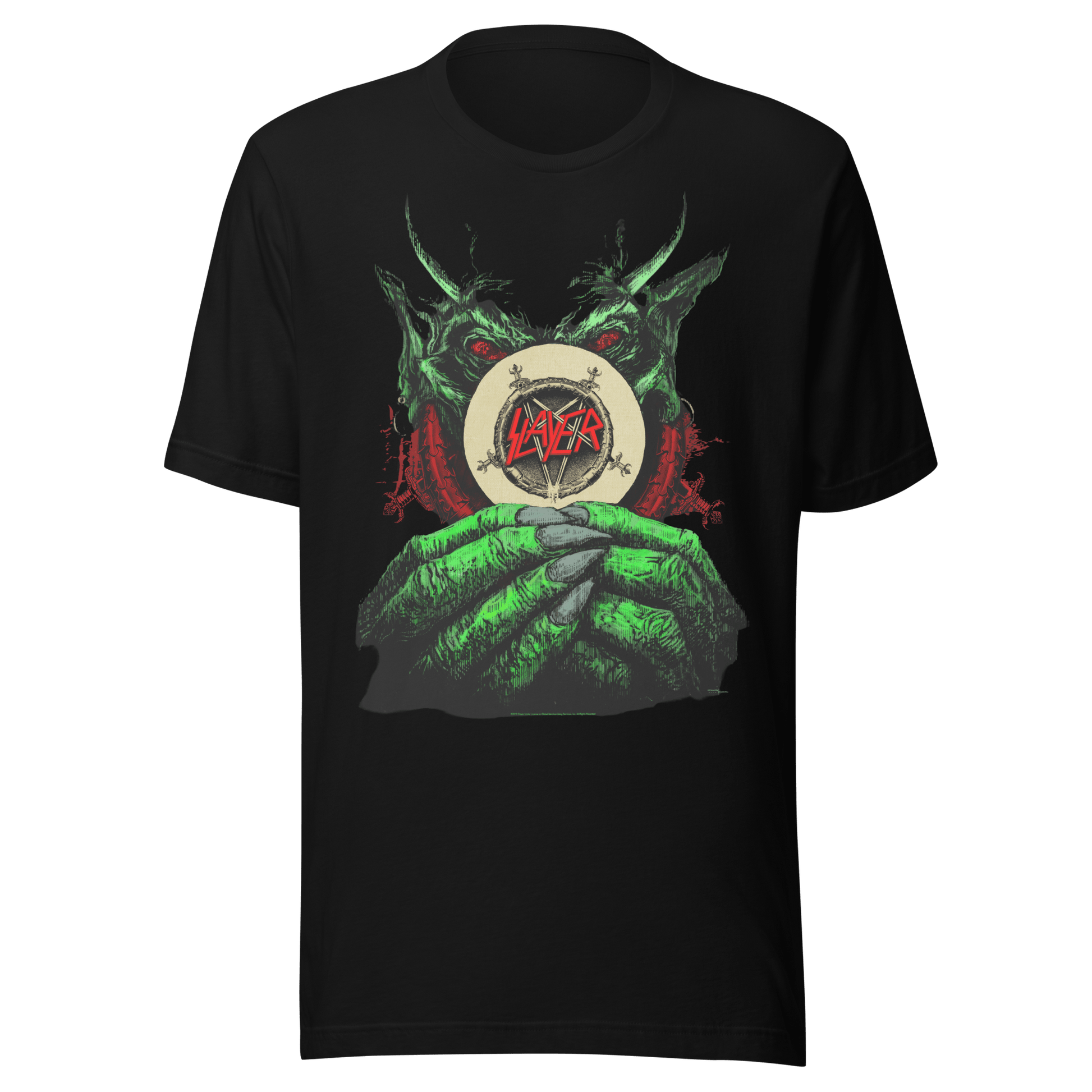Slayer - Demon Hands Vintage Jumbo Print T Shirt