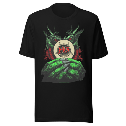 Slayer - Demon Hands Vintage Jumbo Print T Shirt