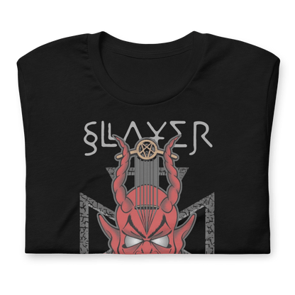 Slayer - Devil's Horns Vintage Jumbo Print T Shirt