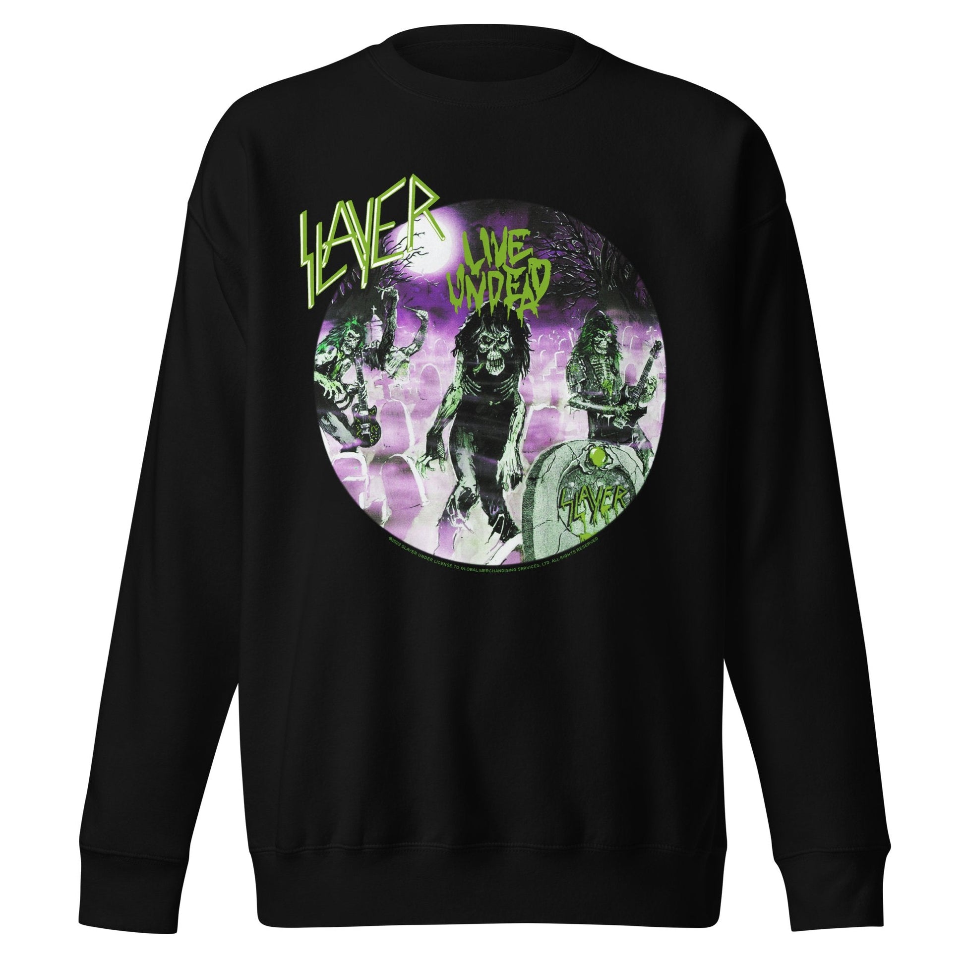 Slayer - Green Undead Jumbo Print Sweatshirt