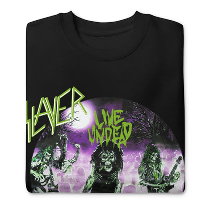 Slayer - Green Undead Jumbo Print Crewneck Sweatshirt