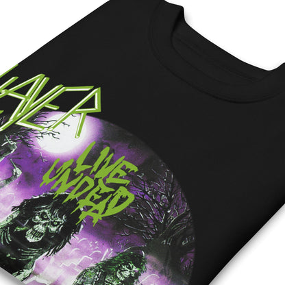Slayer - Green Undead Jumbo Print Crewneck Sweatshirt