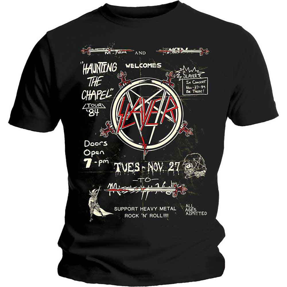 SLAYER Haunting 84 Flier Mens T Shirt