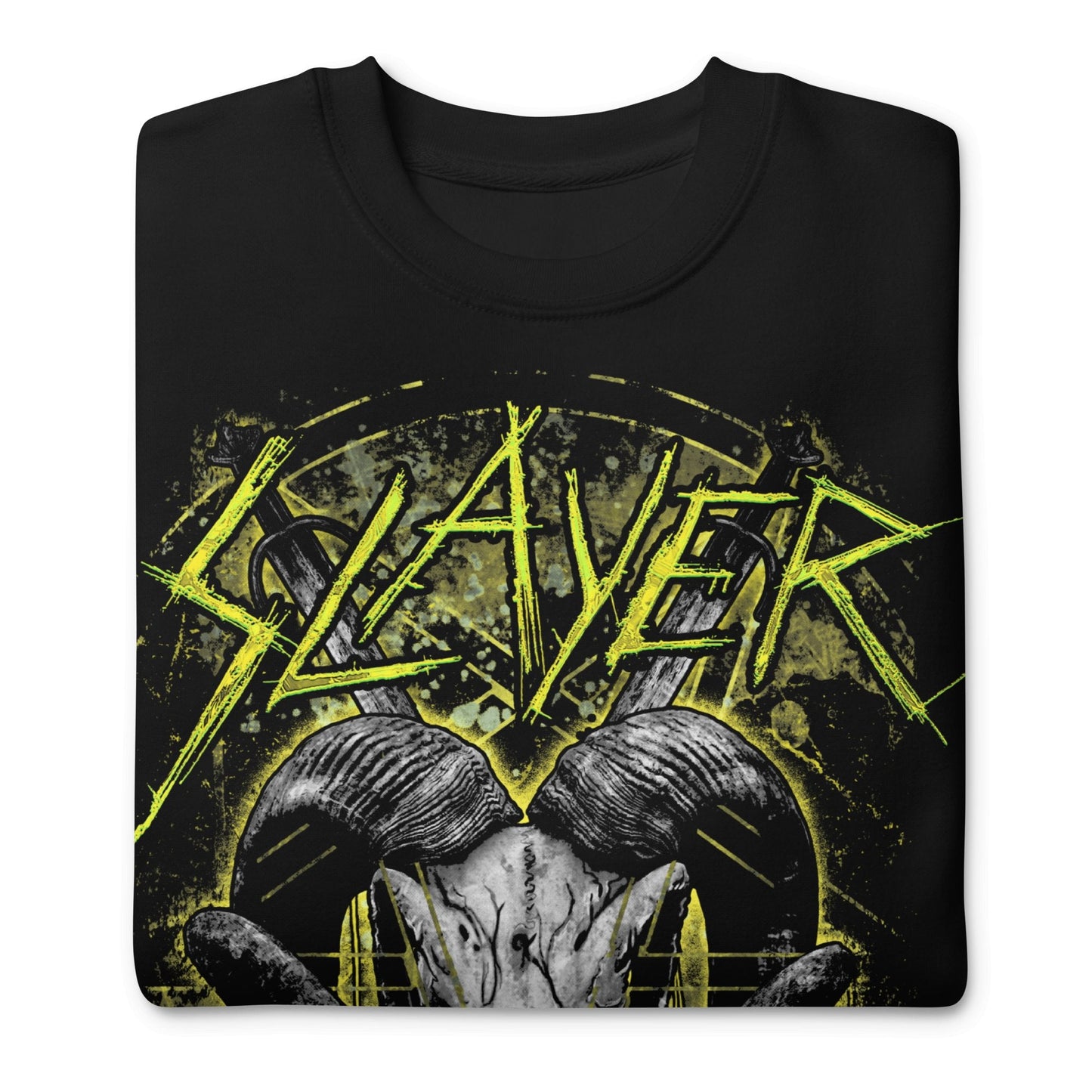 Slayer - Ram Horns Jumbo Print Crewneck Sweatshirt