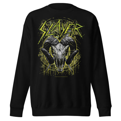 Slayer - Ram Horns Jumbo Print Sweatshirt