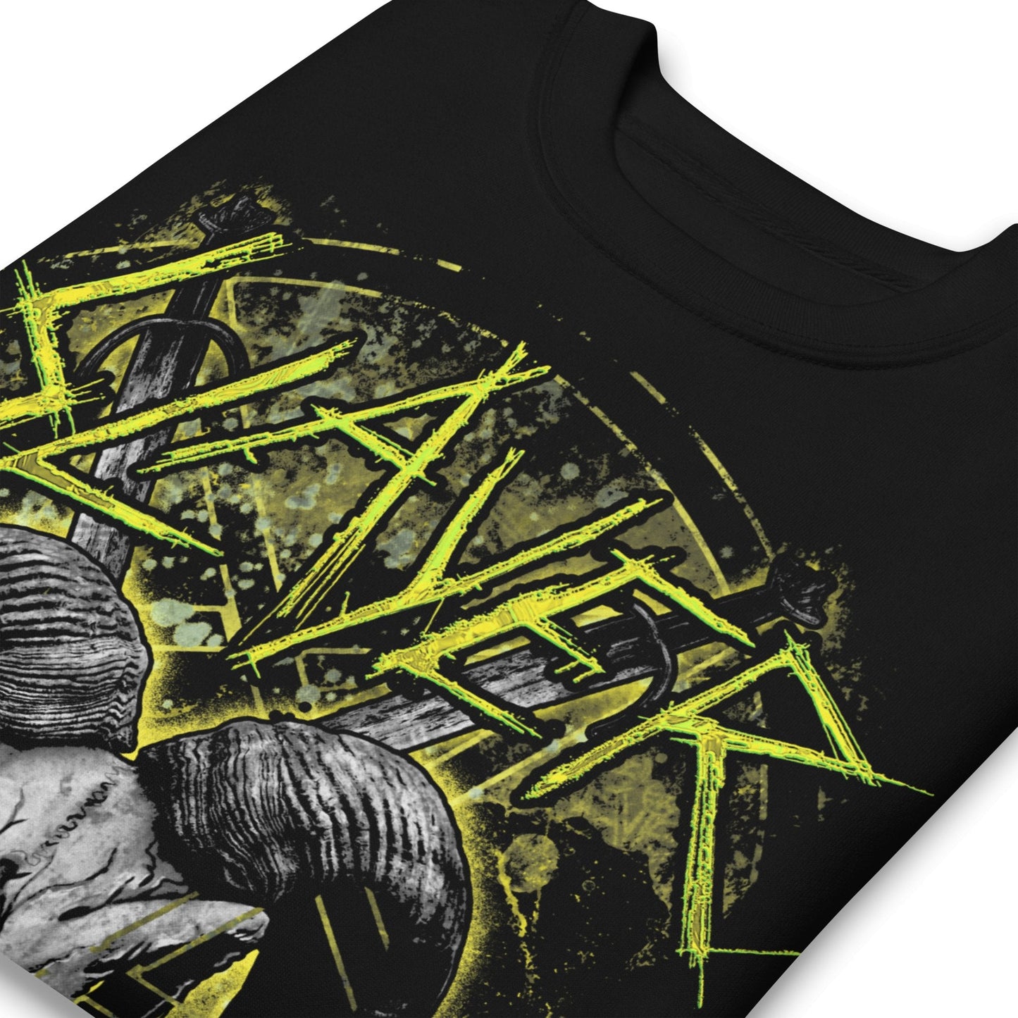 Slayer - Ram Horns Jumbo Print Crewneck Sweatshirt