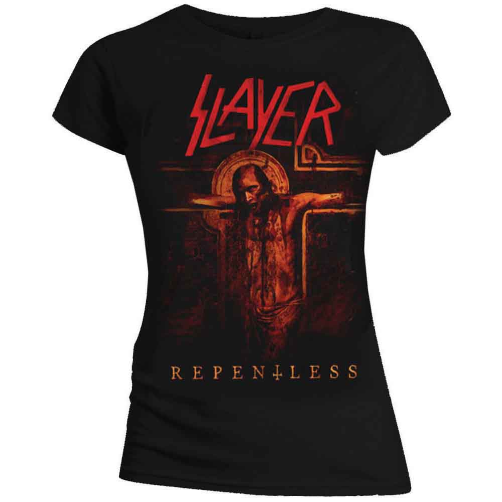 SLAYER Repentless Crucifix Womens T Shirt