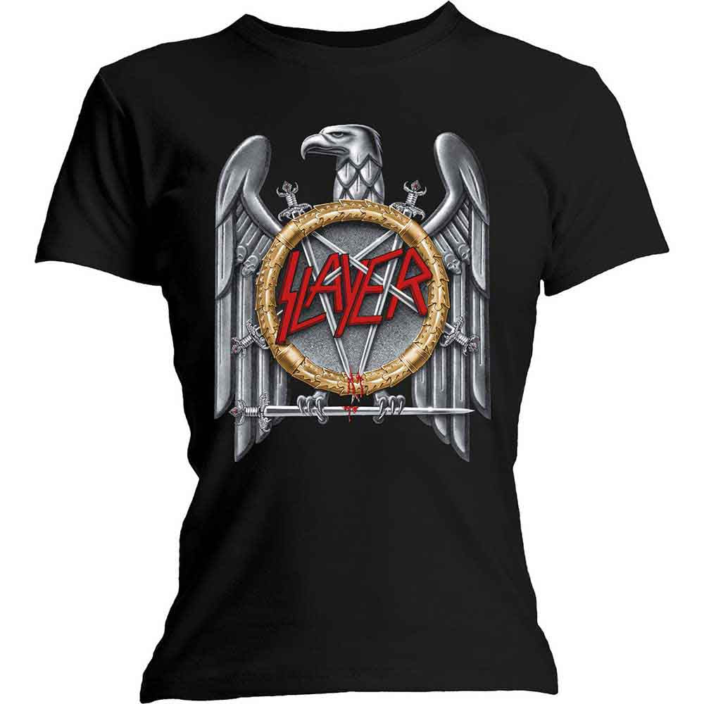 SLAYER Silver Eagle Womens T Shirt