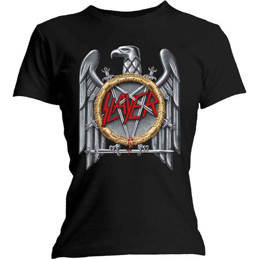 SLAYER Silver Eagle Womens T Shirt