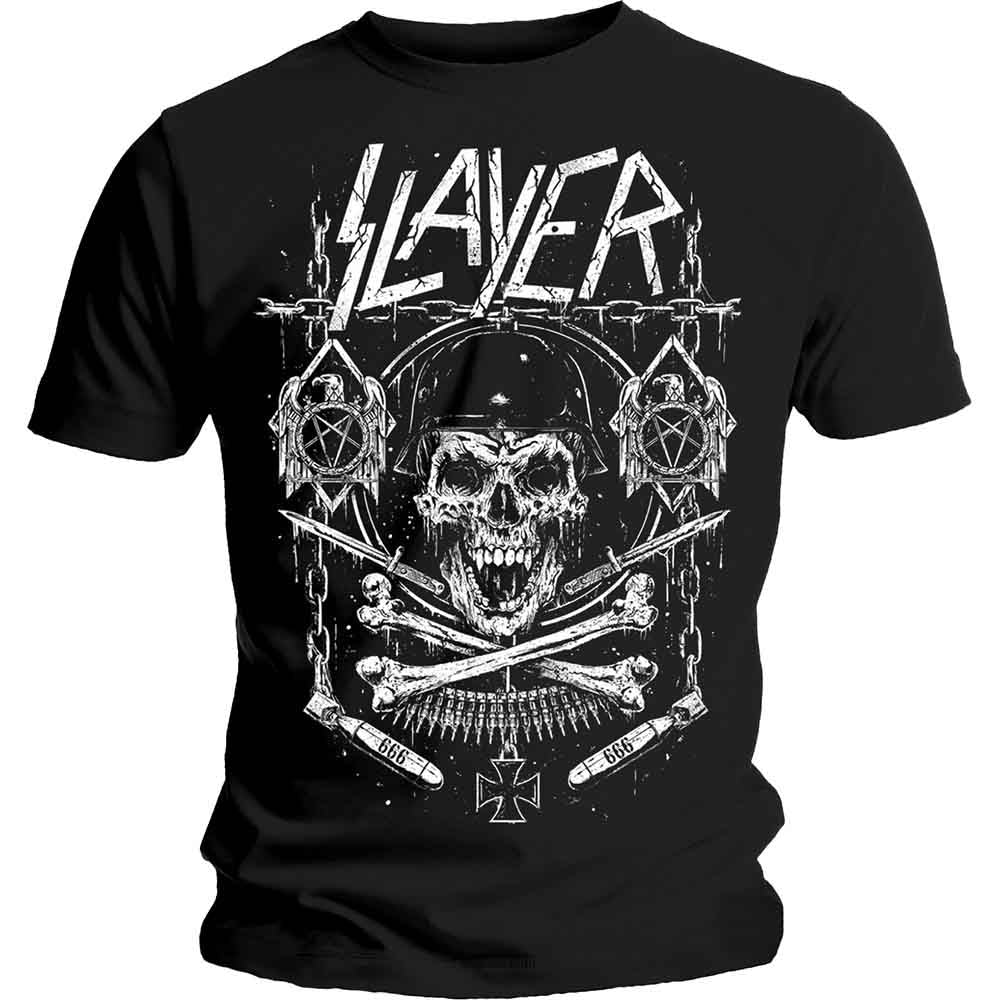 SLAYER Skull & Bones Revised Mens T Shirt
