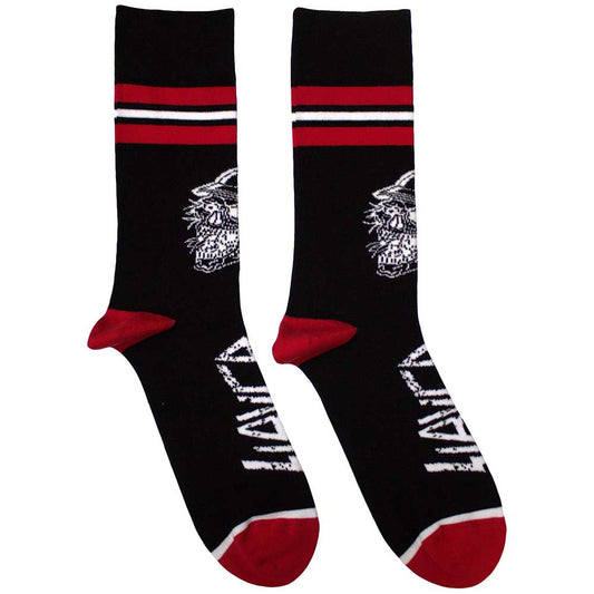 SLAYER Skull Helmet Socks Black