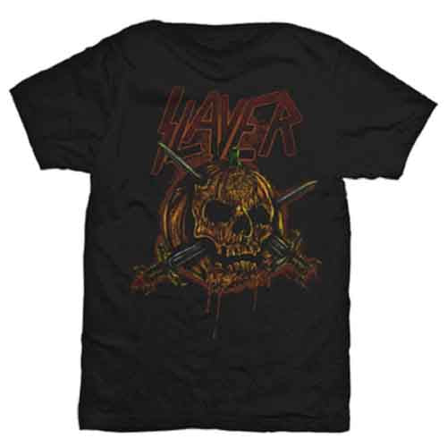 SLAYER Skull Pumpkin Mens T Shirt