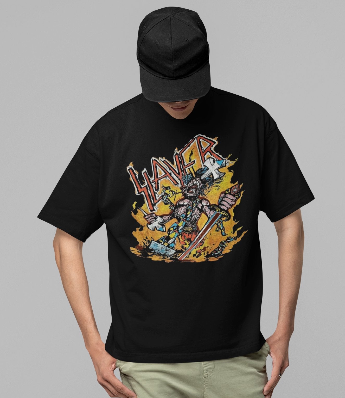Slayer - Slain By The Sword Jumbo Print T Shirt