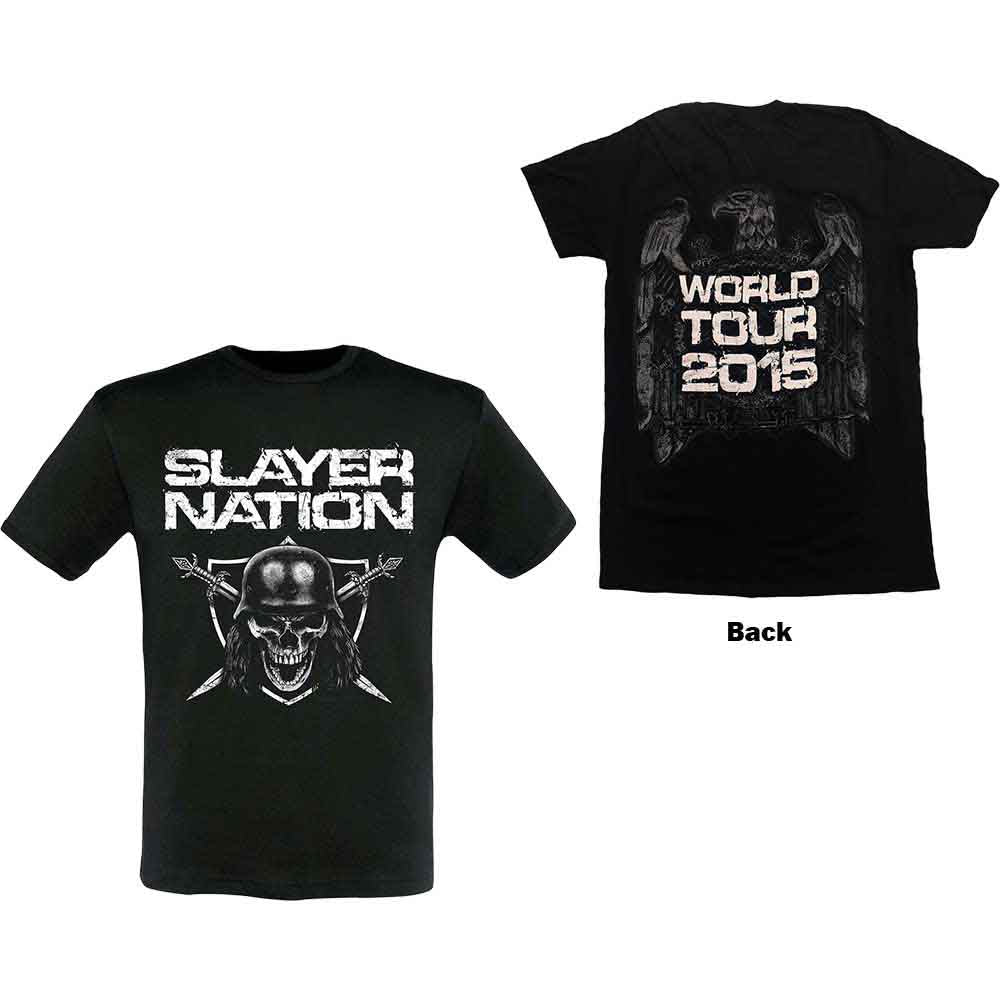 SLAYER Slayer Nation 2015 Dates Mens T Shirt