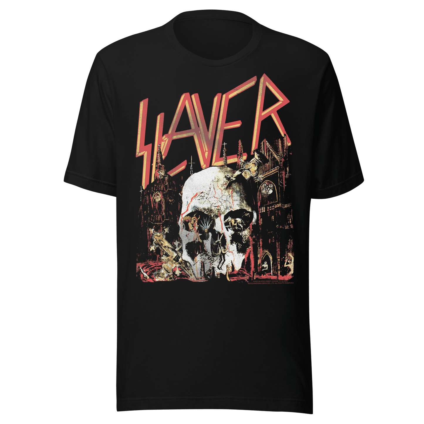 Slayer - Sound Skull Jumbo Print T Shirt