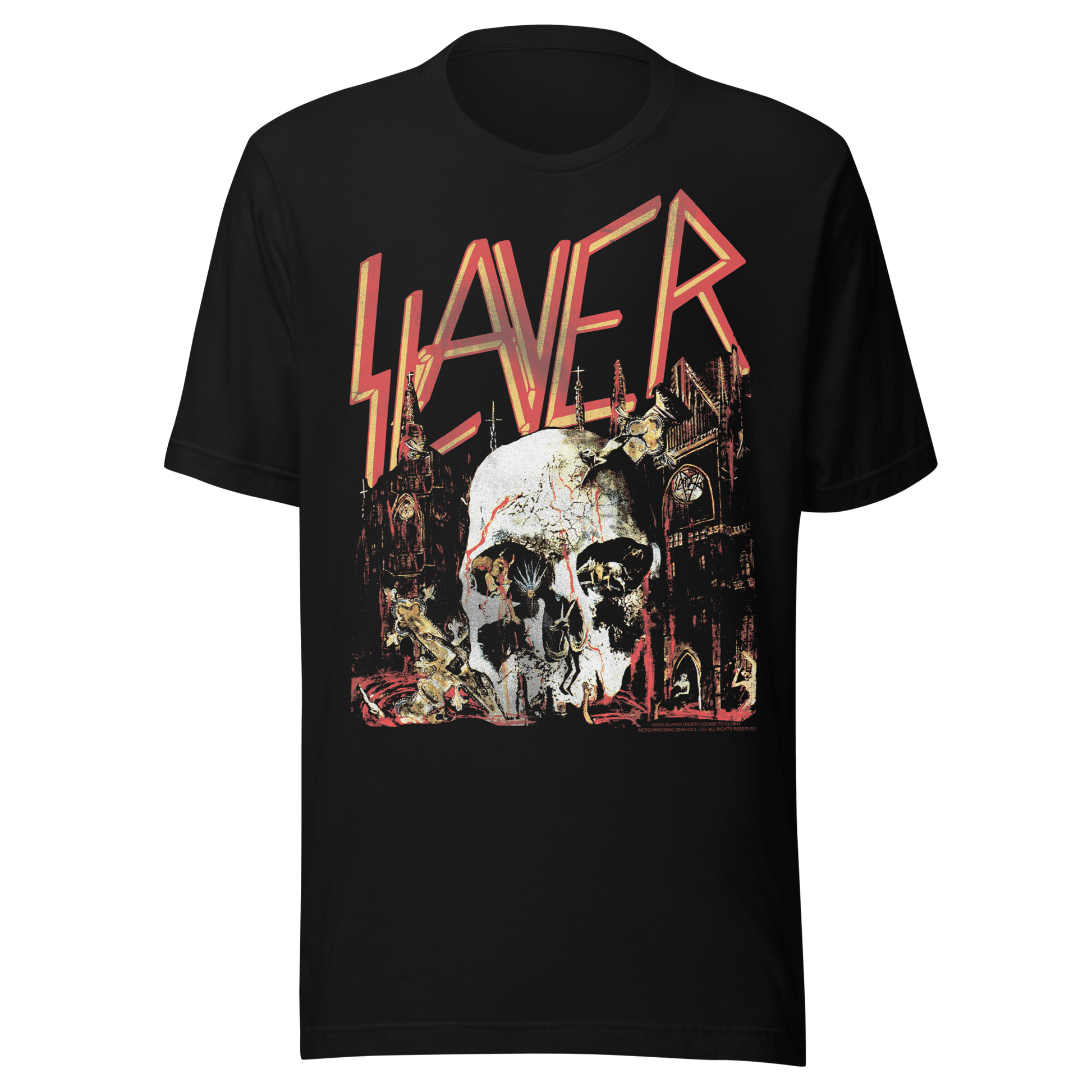 Slayer - Sound Skull Jumbo Print T Shirt