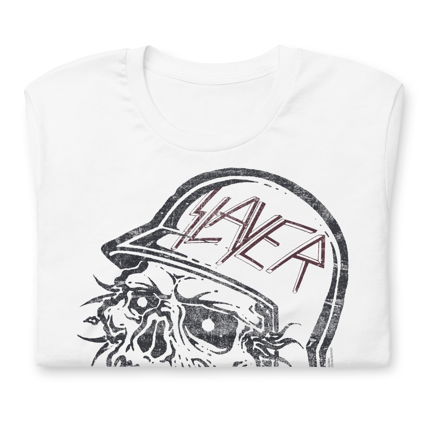 Slayer - Stamped Skull T Shirt