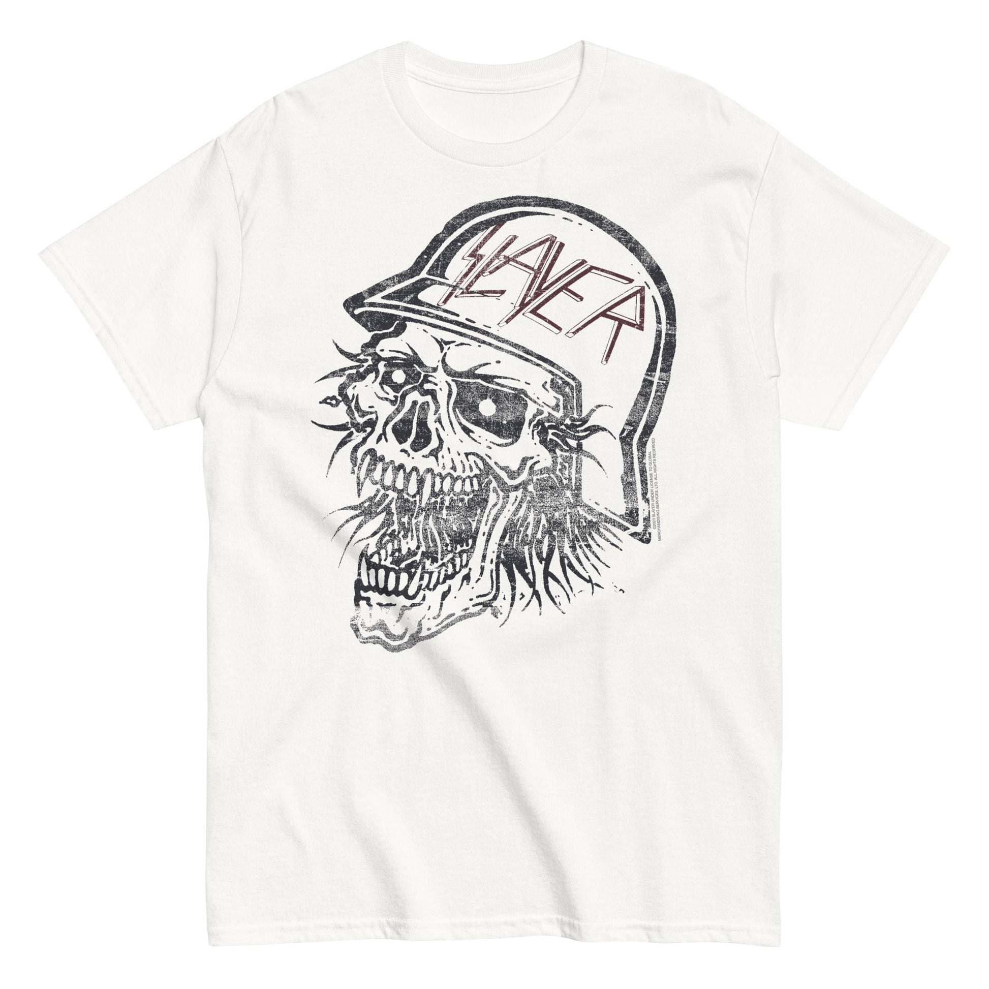Slayer - Stamped Skull T Shirt
