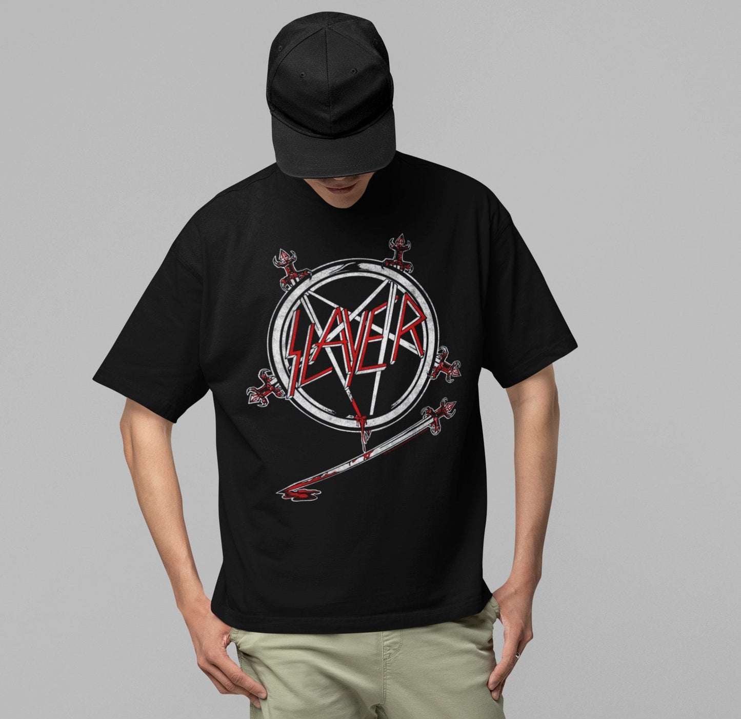 Slayer - Sword Logo Jumbo Print T Shirt