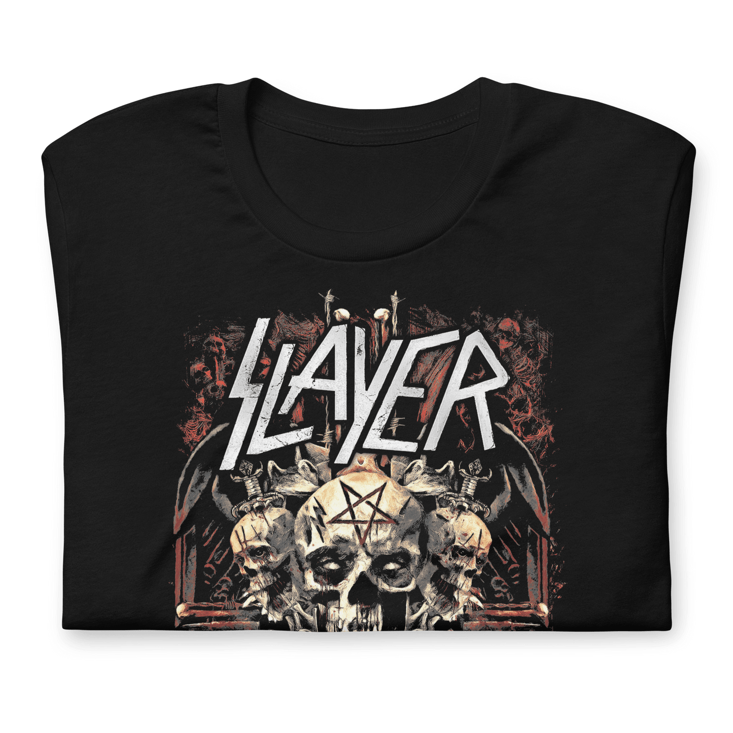 Slayer - Triple Skull T Shirt